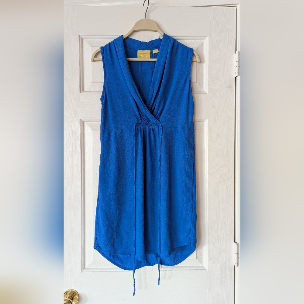 Maeve Anthropology Blue Sleeveless Dress
